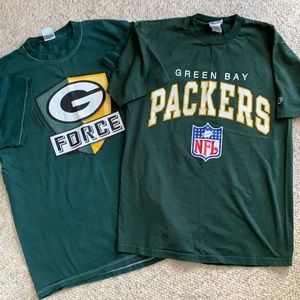 Collection of 2 NFL PACKERS T-Shirts.